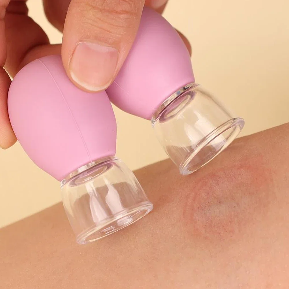 1/4 pçs copo de massagem cupping para o corpo rosto pescoço olhos massageador tanque de vácuo corpo cuidados faciais levantamento da pele anti-envelhecimento ferramentas de beleza