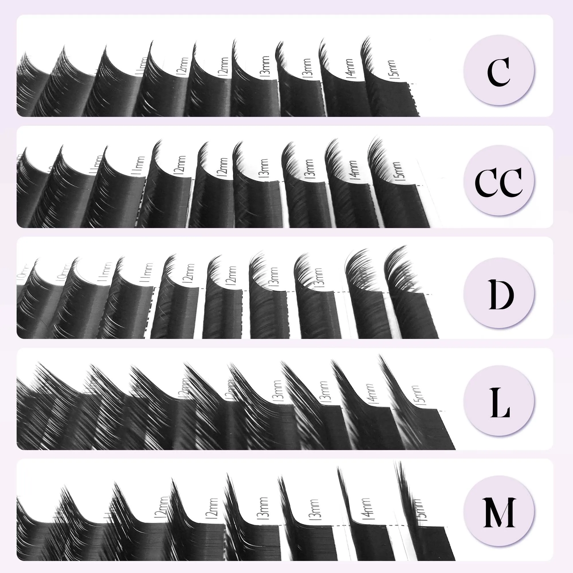 5 ชิ้น ขนตาปลอมแบบคลาสสิกที่ปรับปรุงใหม่ ขนตาปกติที่มีความหนาและโค้งงอแบบธรรมชาติขายส่ง