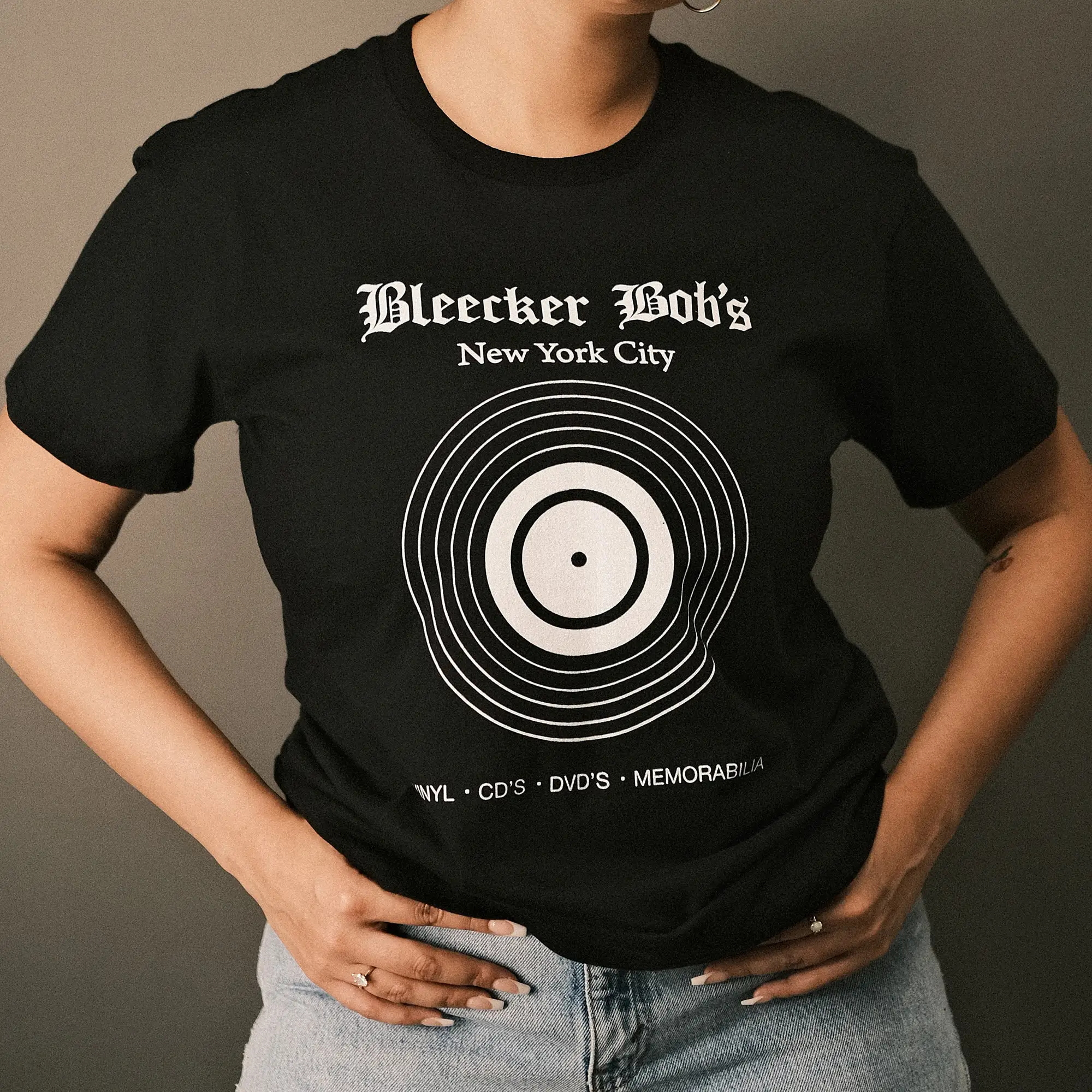 Music Memorabilia Vintage Indie Record Store New York City Bleeker Street Records Vinyl Collector T Shirt Retro NYC