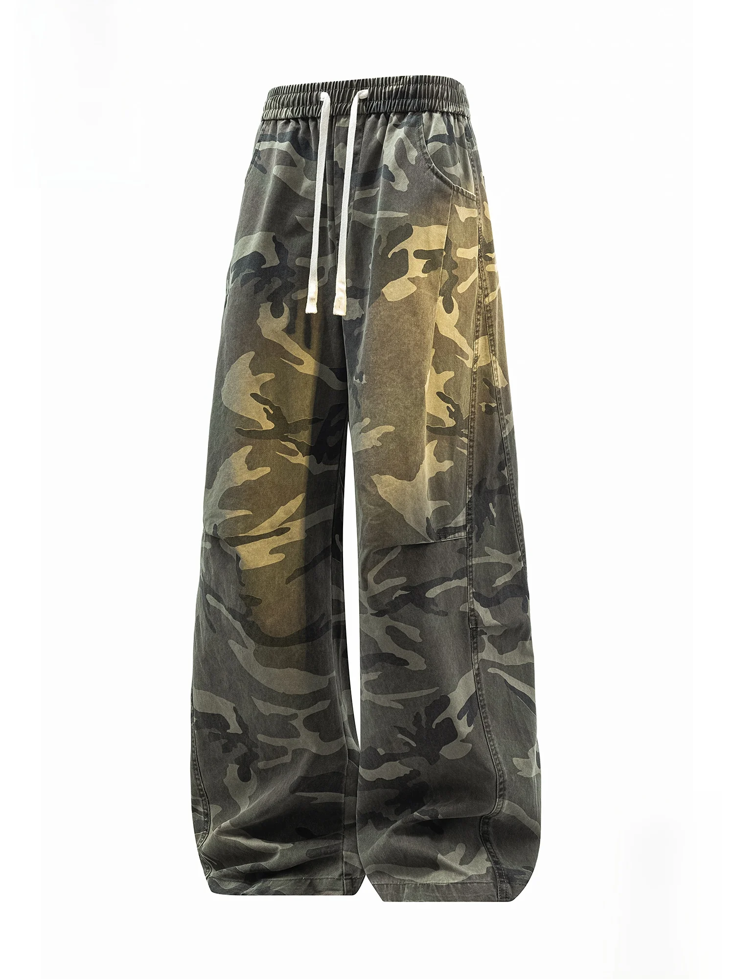 

PaulFrank Camouflage Workwear Casual Pants Men's Spring American High Street Loose Straight Leg Wide Leg Long Trousers