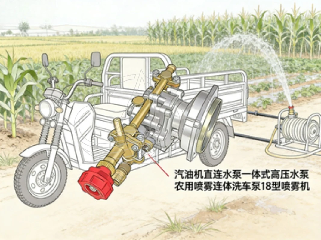

Direct-connected Integrated High Pressure Water Pump Agricultural Spray Unit Car Wash Pump 18-type Sprayer