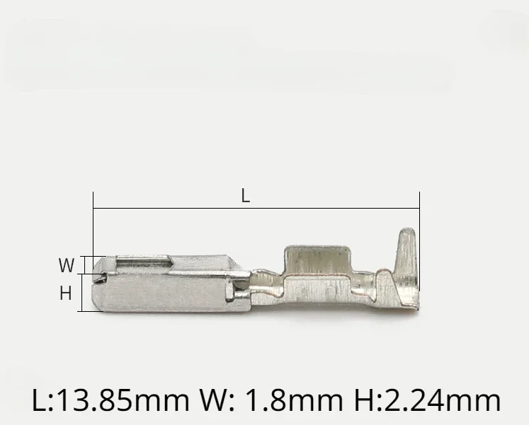 100pcs 5-968221-1 0.64 Terminals Automotive Connectors Domestic Female Insert Spring ECU VCU Terminals