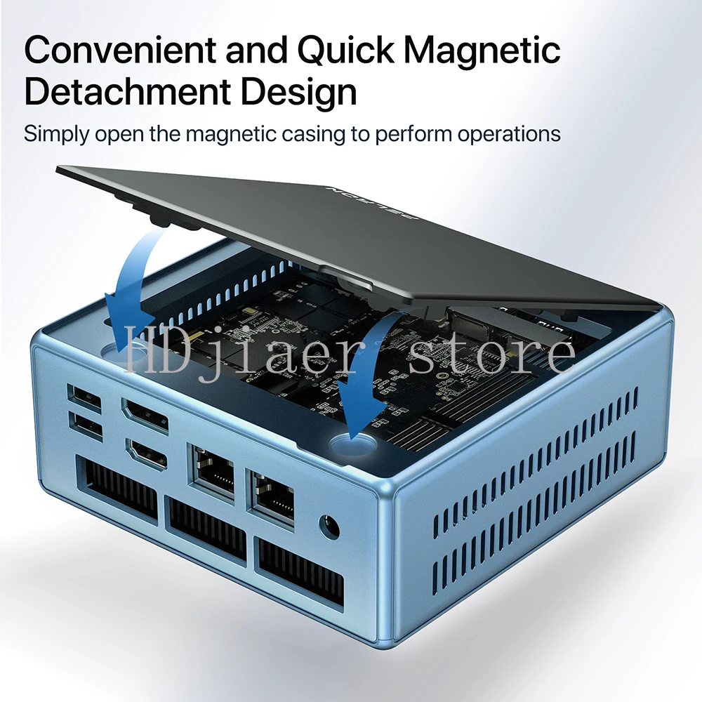 كمبيوتر صغير أصلي جديد AMD Ryzen 7 5700U للألعاب - DDR4 16GB 512GB SSD، Wifi 6.0 BT5.2، محمول، متوافق مع Windows 11 #4