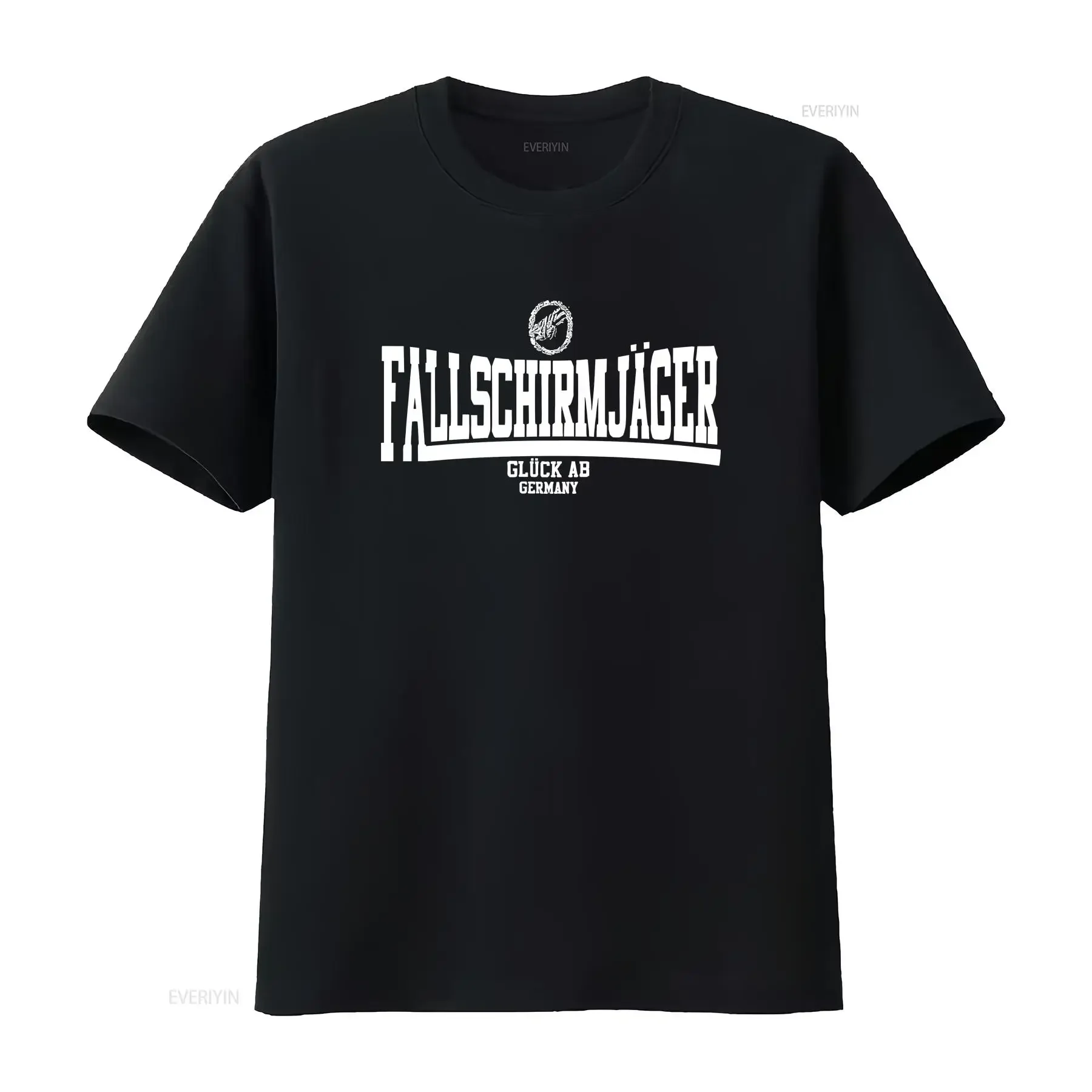 Paratrooper Lucky From Bundeswehr Airborne Troops T Shirt 44252 vintage Washed fashion Comfortable Versatile Stretched graphic
