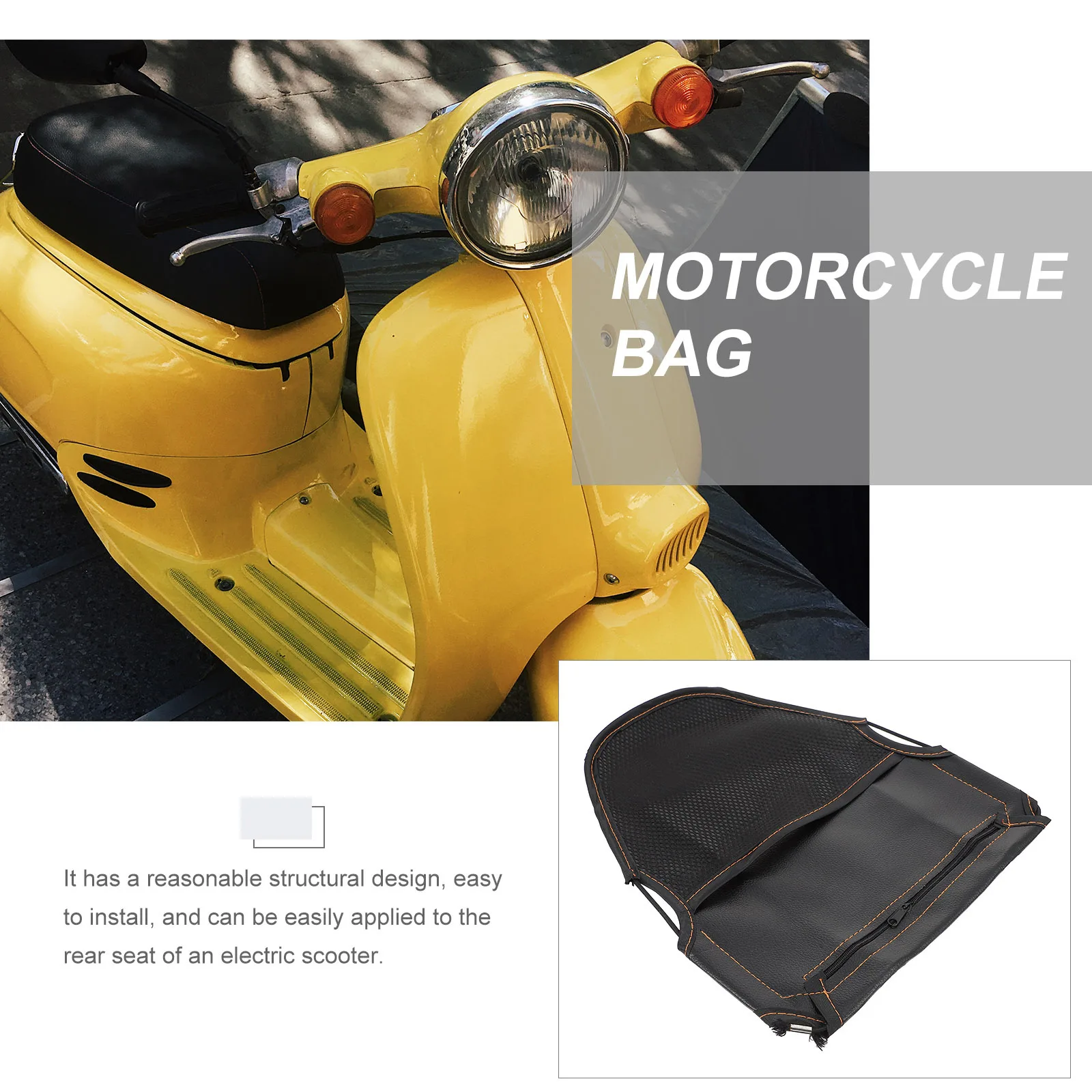 

Seat Waterproof Storage Pouch For Electric Scooter Rear Saddle Bag Motorcycle Backseat Bag Scooter Accessories Motorcycle Parts