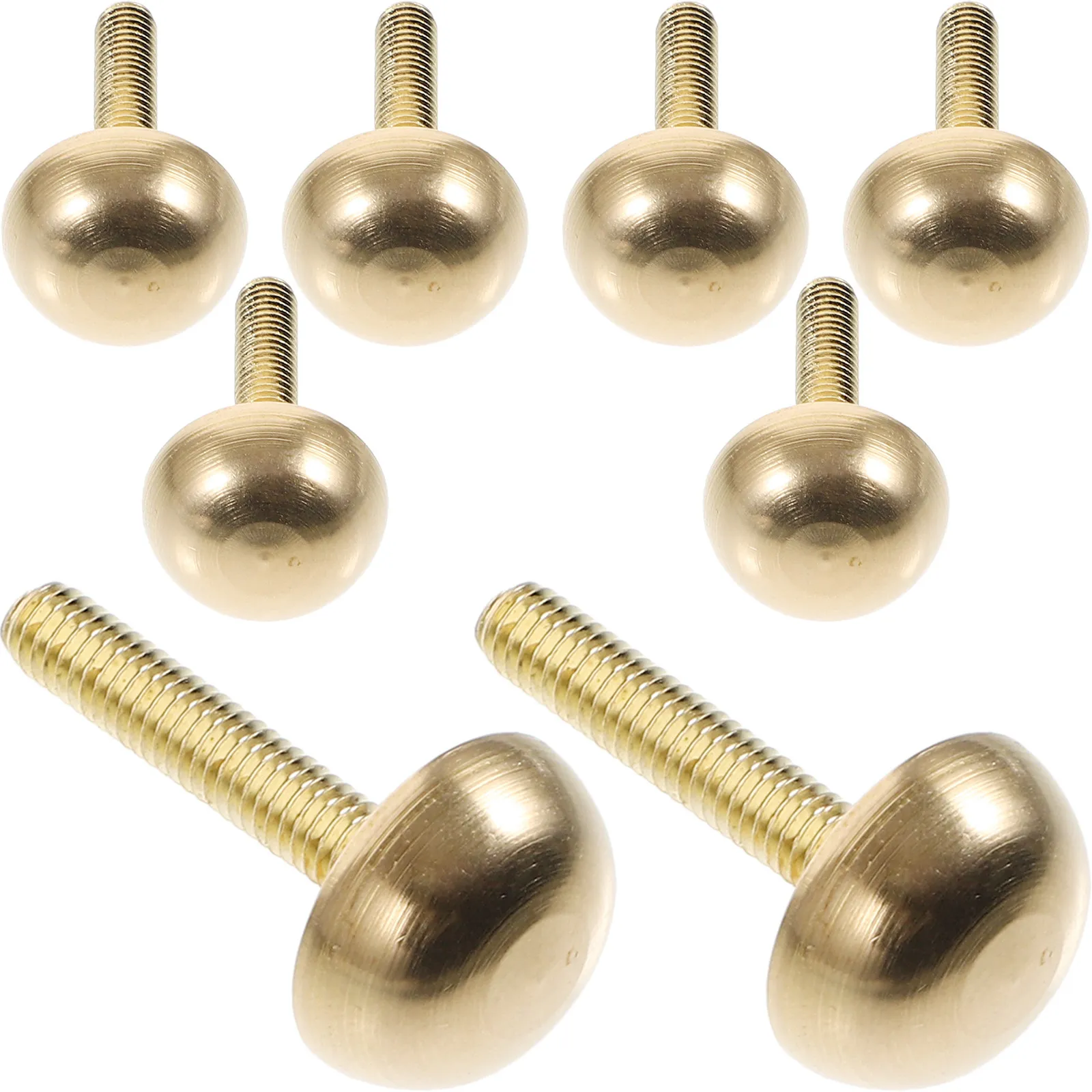 8Pcs Decorative Screw Caps Brass Mirror Screws Fasteners for Glass Furniture Crafts Advertising Boards Hardware