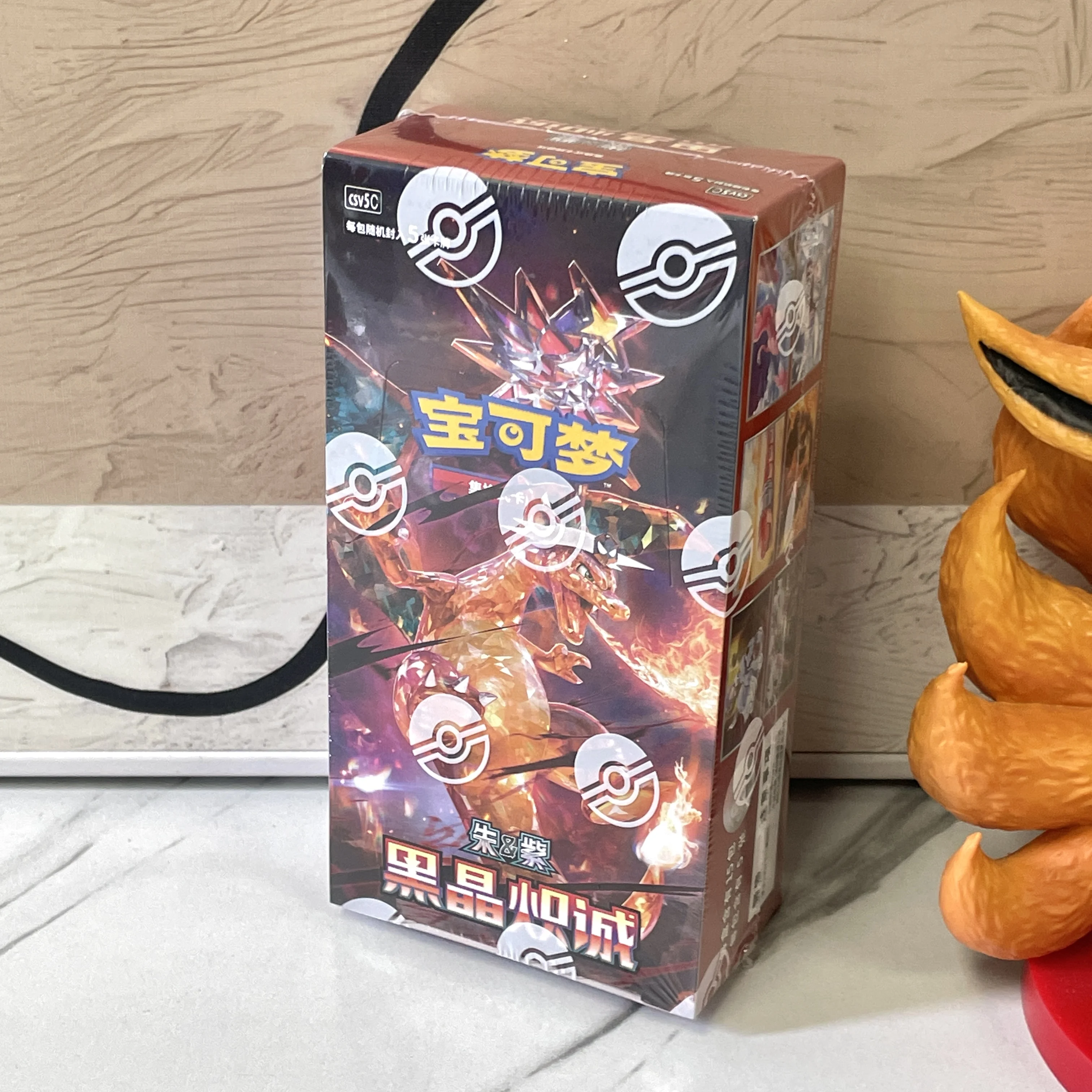 new-original-pokemon-card-scarlet-violet-130-charizard-trading-ptcg-card-collected-thin-box-chinese-version-card-collection
