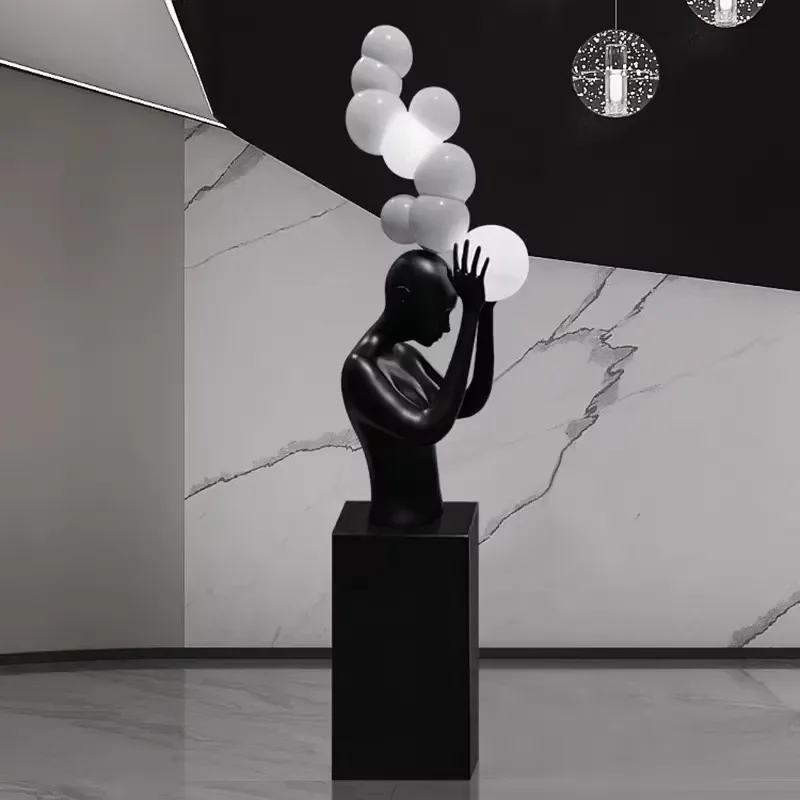 120x21cm Light Luxury Figure Sculpture Display Stand Floor to Ceiling Decorative Showcase for Window Home Decoration Hot Sale