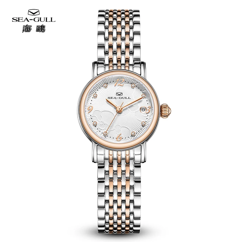 Seagull Women Watches Free Shipping Luxury 2024 Automatic Mechanical Watch Floral Diamond Elegant Lady Fashion Wristwatch 1074L