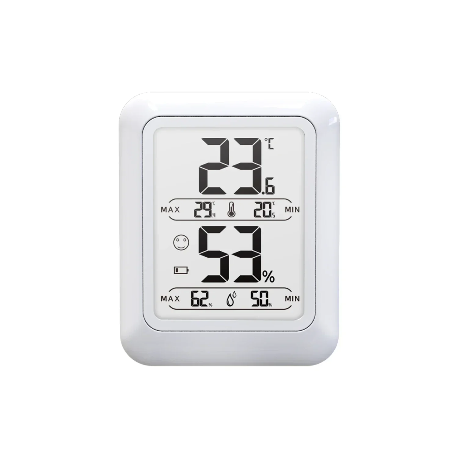 Nouveau thermomètre et hygromètre numérique électronique d'intérieur concis, température et humidité