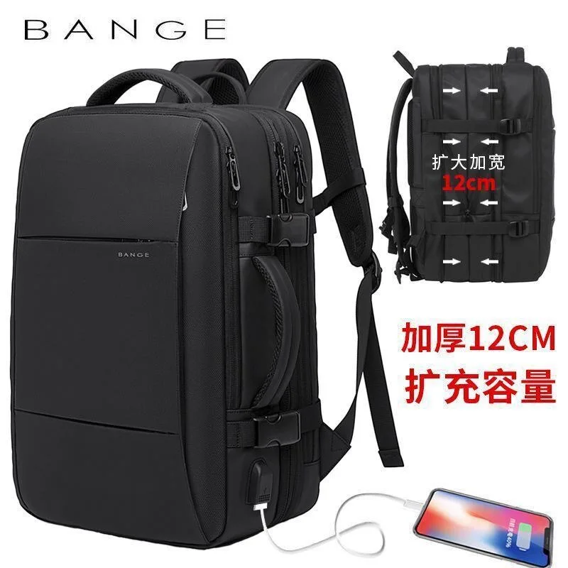 Travel Backpack Men Business Backpack School Expandable USB Bag Large Capacity 17.3 Laptop Waterproof Fashion Backpack