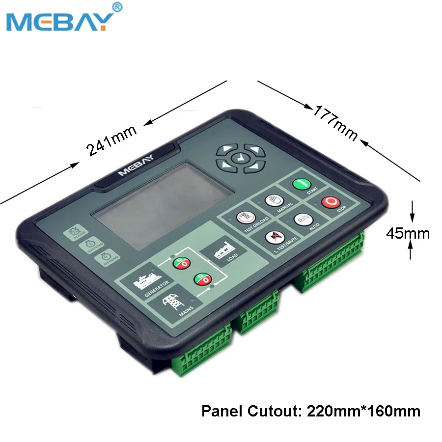 Mebay Panel kontrol Genset, Generator pengontrol DC92D ganti DSE7320