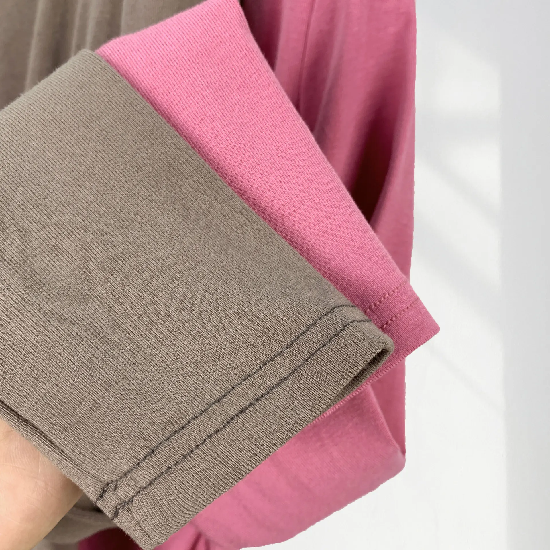 Combed Cotton Cross V Neck Long Sleeved Bottoming Shirt Long Sleeved Tops Women Spring Elegant Wind Slim Inner T Shirt