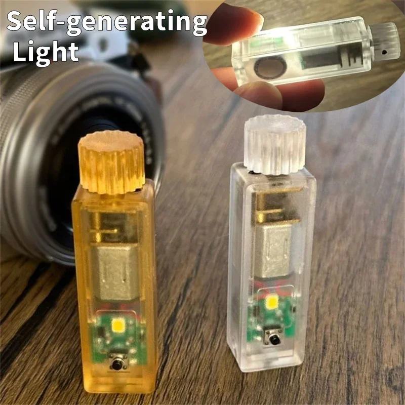 Hand-twisted Self-generating Lamp EDC Fidget Toys Plastic Decompression Toy ADHD Anti-anxiety Toy Outdoor Lighting Tool