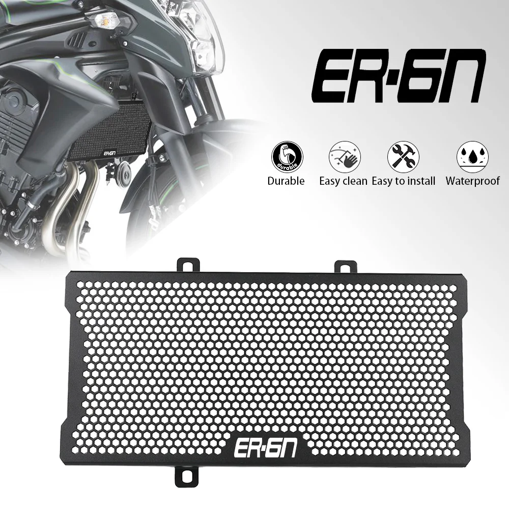 

FOR Kawasaki ER-6N ER-6F ER6N ER6F Motorcycle Radiator Grille Guard Cover Protection ER 6 N F 2006 2007 2012 2013 2014 2015 2016