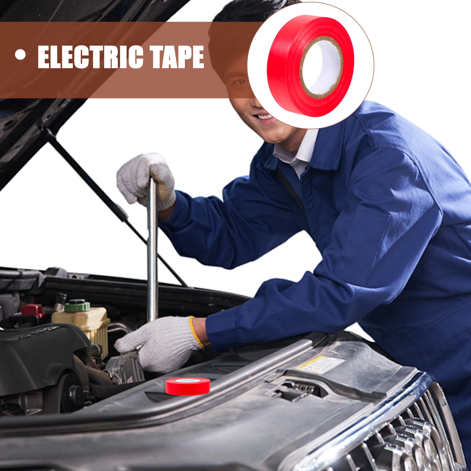 

10pcs Pvc Electrical Insulation Waterproof Wide Electrician Tape For Wire Repair Outdoor Industrial Use Ductile Plastic Tape