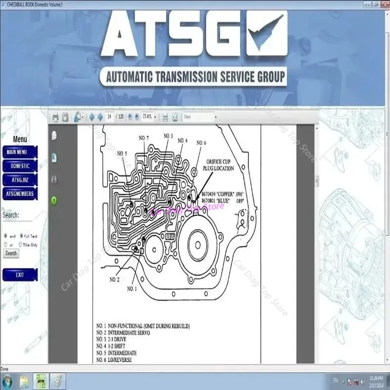 2026 hot sell new 2017 ATSG software Auto Diagnostic ATSG Software transmission repair manuals ATSG gearbox repair information