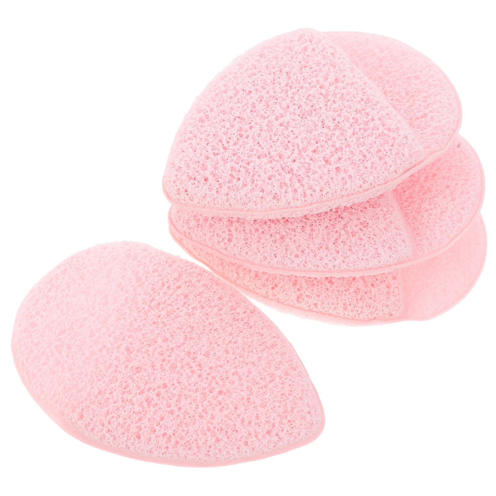 4 قطعة قفاز الغسيل نمط قضيب لينة لطيف الجلد ماصة للغاية قابلة لإعادة الاستخدام الغسيل الإسفنج لإزالة ماكياج الوجه