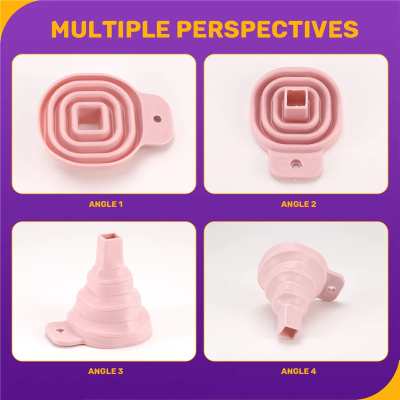 EDT-новинка, силиконовая складная воронка, телескопическая длинная складная воронка для дозирования жидкости, кухонные гаджеты