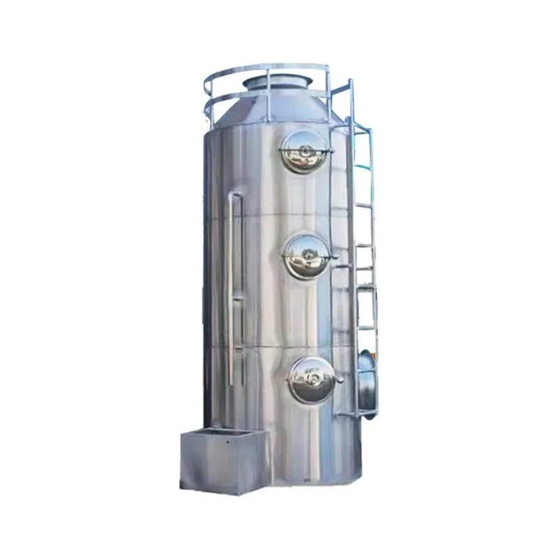 PP Spray Tower Acid Mist Dust Removal Equipment Industrial Exhaust Gas Treatment Scrubber System