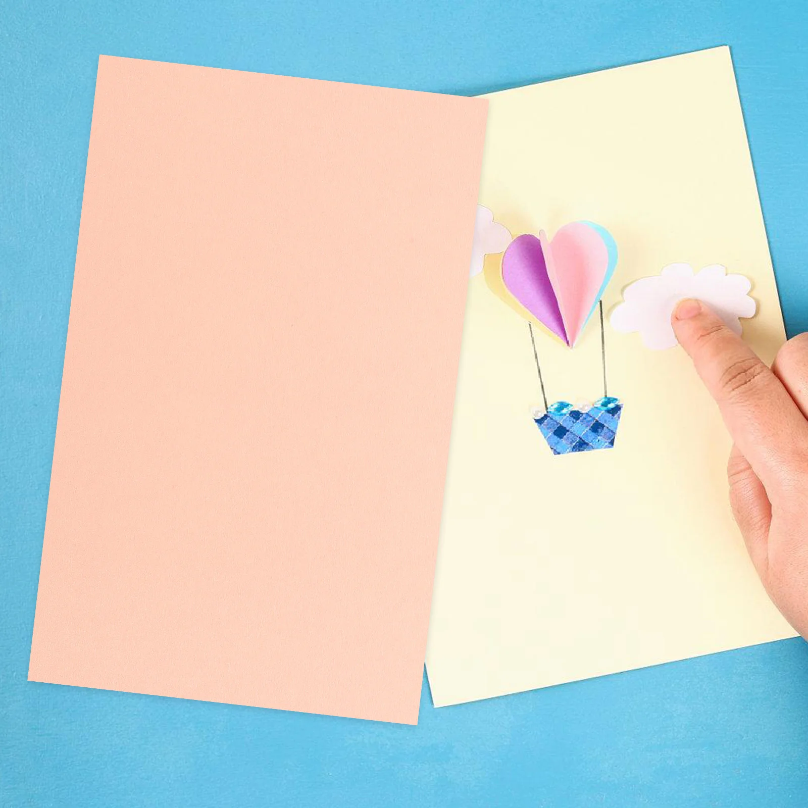 100Pcs Kertas Karton Tebal Berwarna untuk Kerajinan DIY Kartu Ucapan Scrapbook Proyek Seni Bahan Kerajinan Kertas
