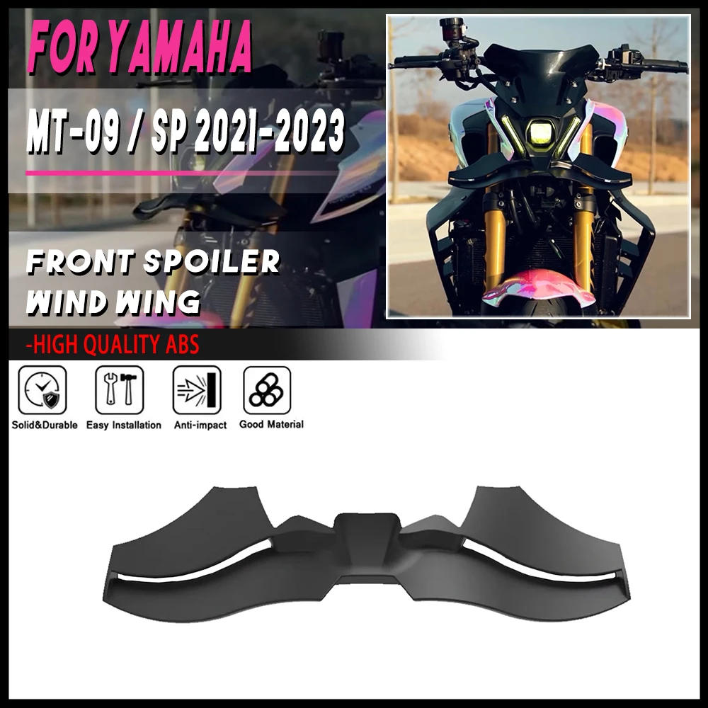 

For MT-09 / SP Motorcycle Downforce Winglet Aerodynamic Wing Front Spoiler Kit MT09 2021 2022 2023 New Accessories Front Spoiler