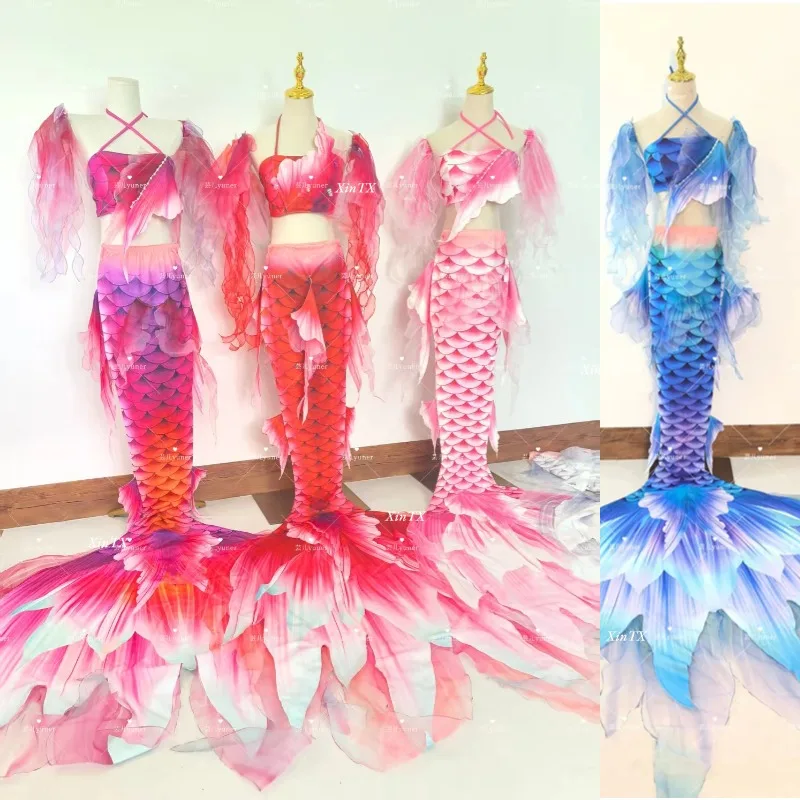 

Оригинальный женский купальник с хвостом русалки для взрослых, аквариумный купальник с русалкой, HD рыбий хвост, дайвинг, косплей