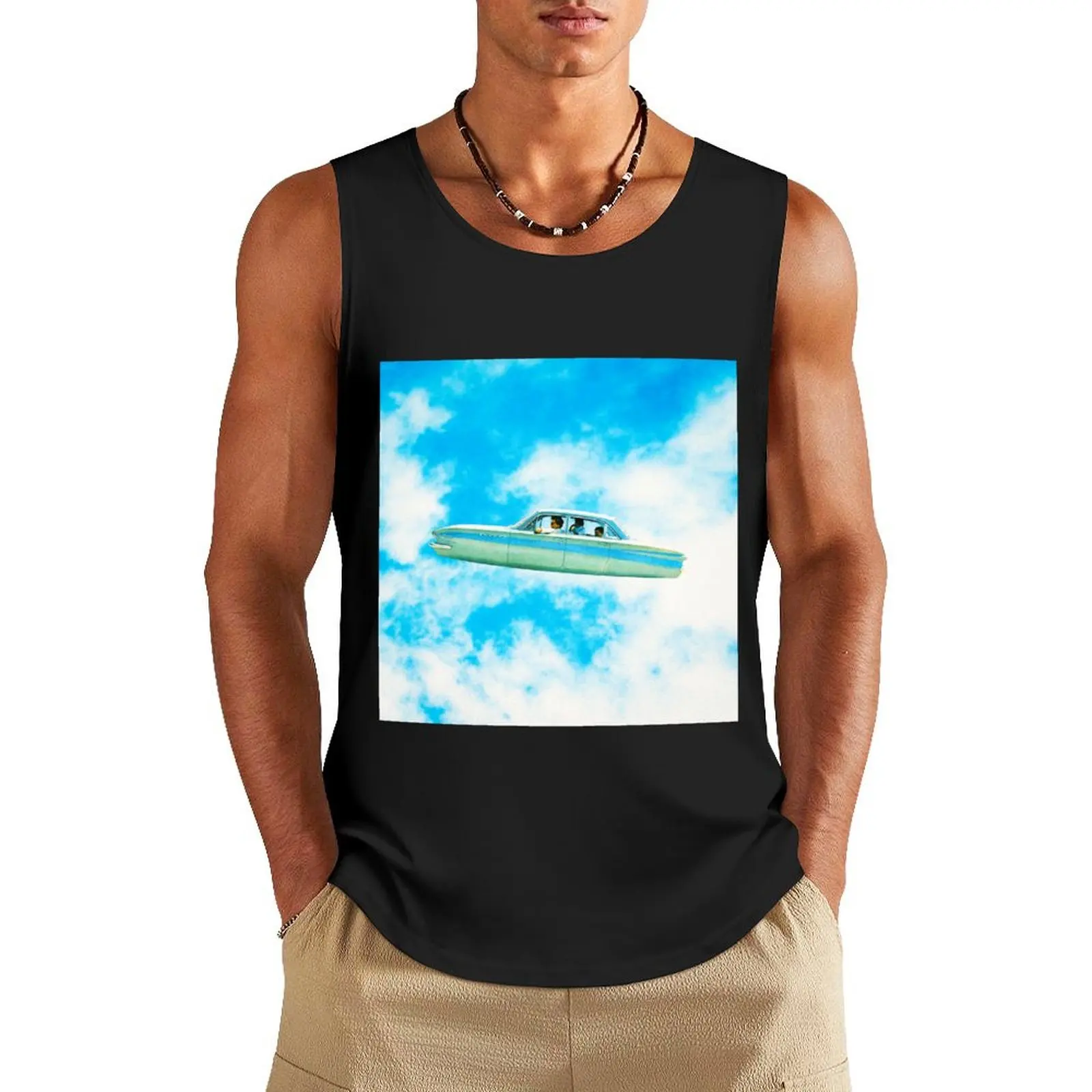 

Driving Thru Clouds Tank Top Body man Top summer men gym clothing