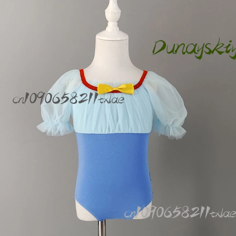 ملابس رقص الباليه للفتيات - زي تدريب صيفي مع تنورة توتو لأداء مسرح الهالوين/عيد الميلاد