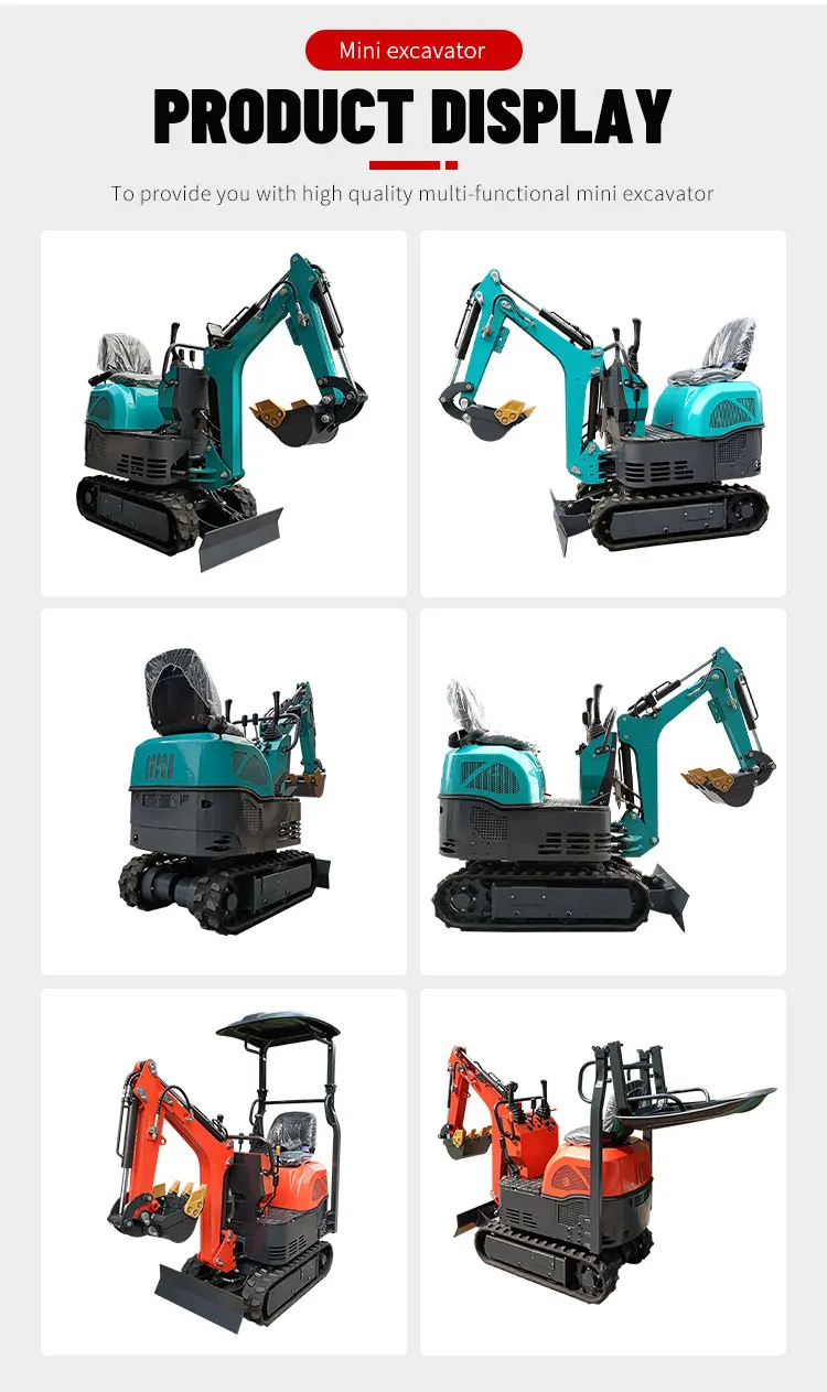 Nicosail 0,8 Tonnen Mikrobagger 7,6 kW für den Heimgebrauch Mini-Bagger OKW08 für Garten- und Teichbaggerarbeiten & Landschaftsrenovierung – Detail 5