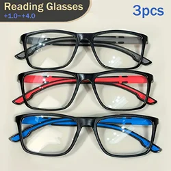 Square Frame Reading Glasses Blue Light Blocking Glasses Comfortable Spring Hinges Unisex Design Perfect for Computer Users