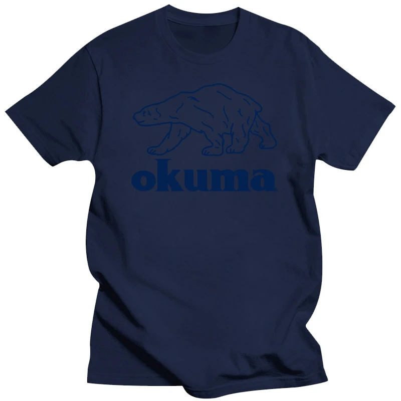 New Okuma ProMens Short Sleeve Tee Shirt Fashion T-shirt s Cotton T Shirt