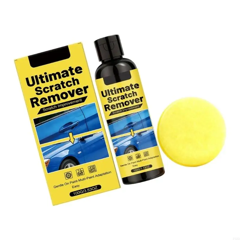 DIY Car Paint Care 100g Scratch Remover with Round Pad Set