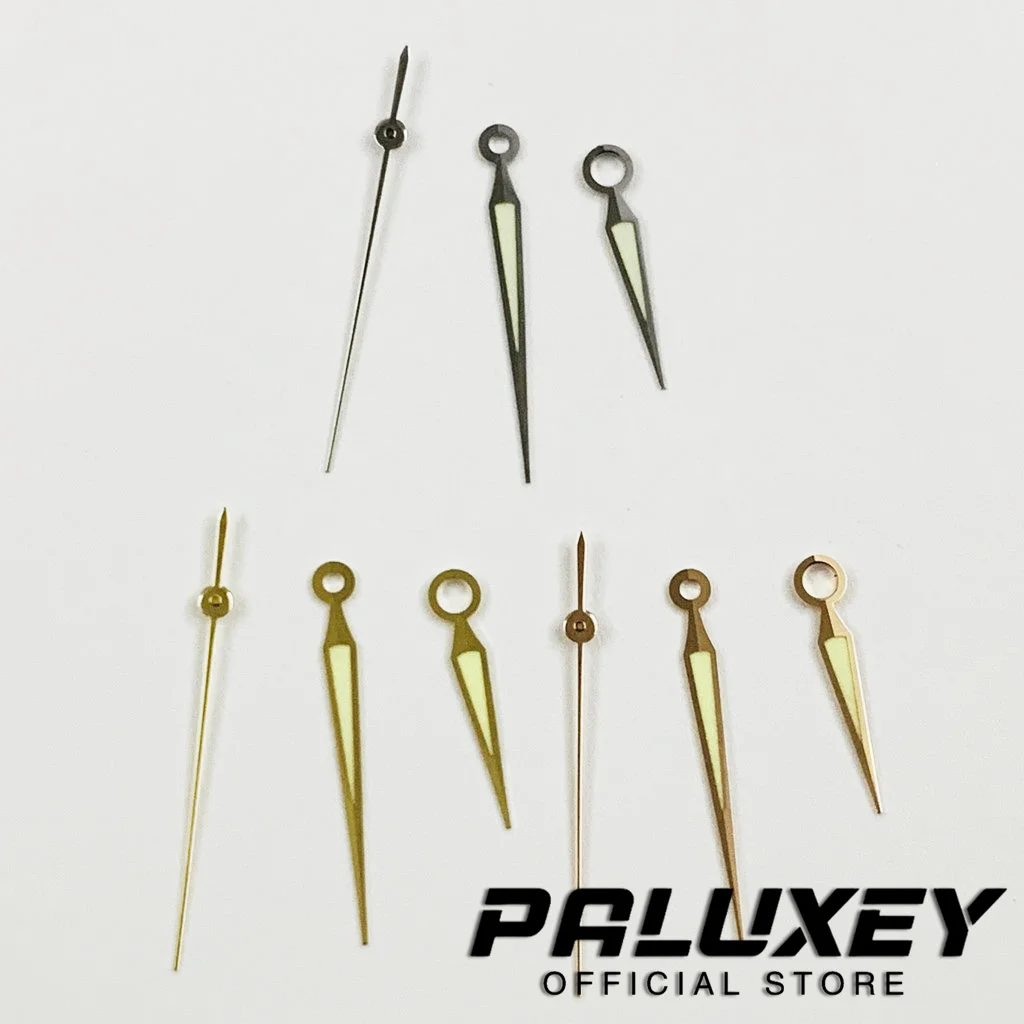 NH35 Hands Gold Silver Rose Gold Watch Hands Green Luminou For NH35/NH36/4R/7S Movement Watches Pointers