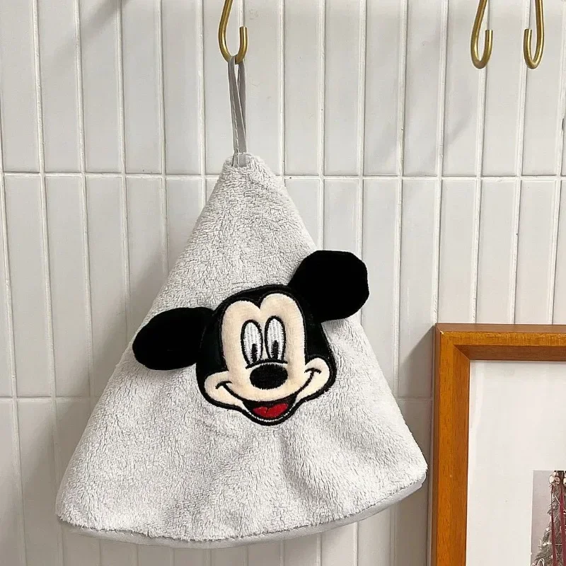 Disney Mickey Minnie Mouse Towel Hand Wipe Soft Children Towels Cartoon Kitchen Bathroom Wipe Coral Fleece Fast Absorbent Towels