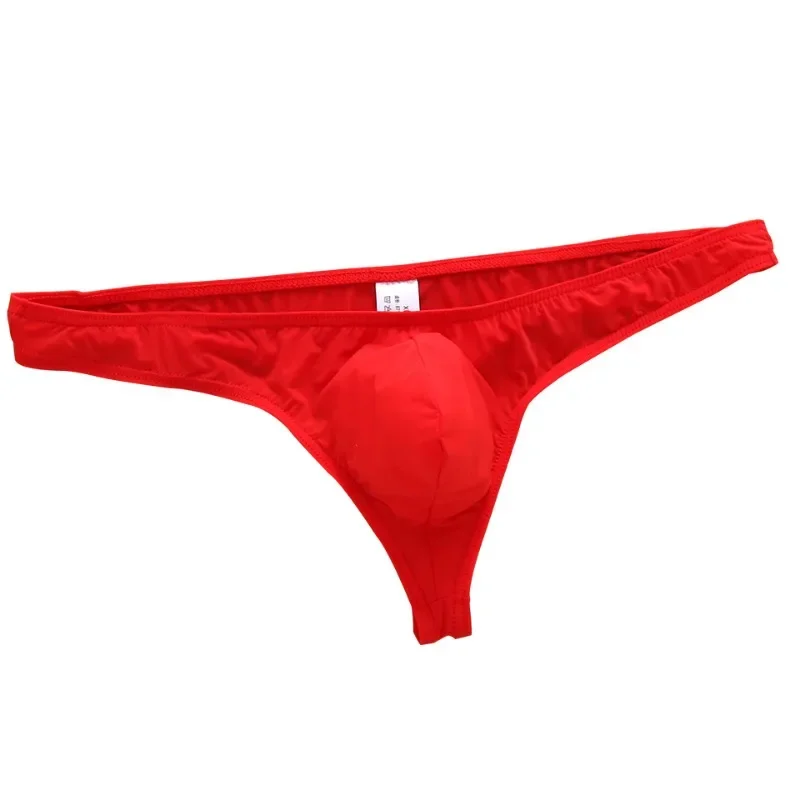 

Men's thong briefs elastic pocket U convex 3D underwear breathable R-A18
