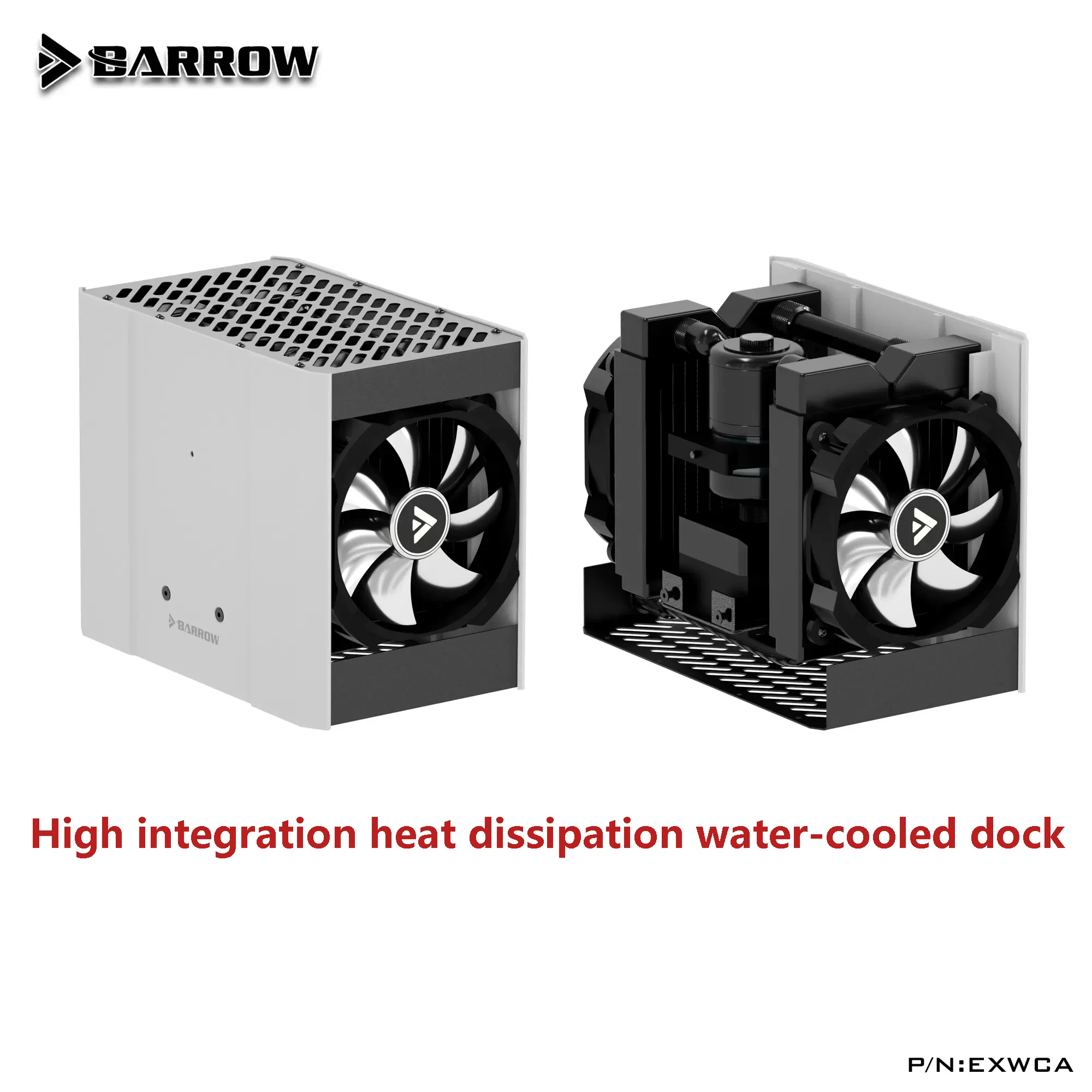 Barrow Water cooling dock AIO highly integrated aluminum alloy external docking station For ITX Case laptop external cooled