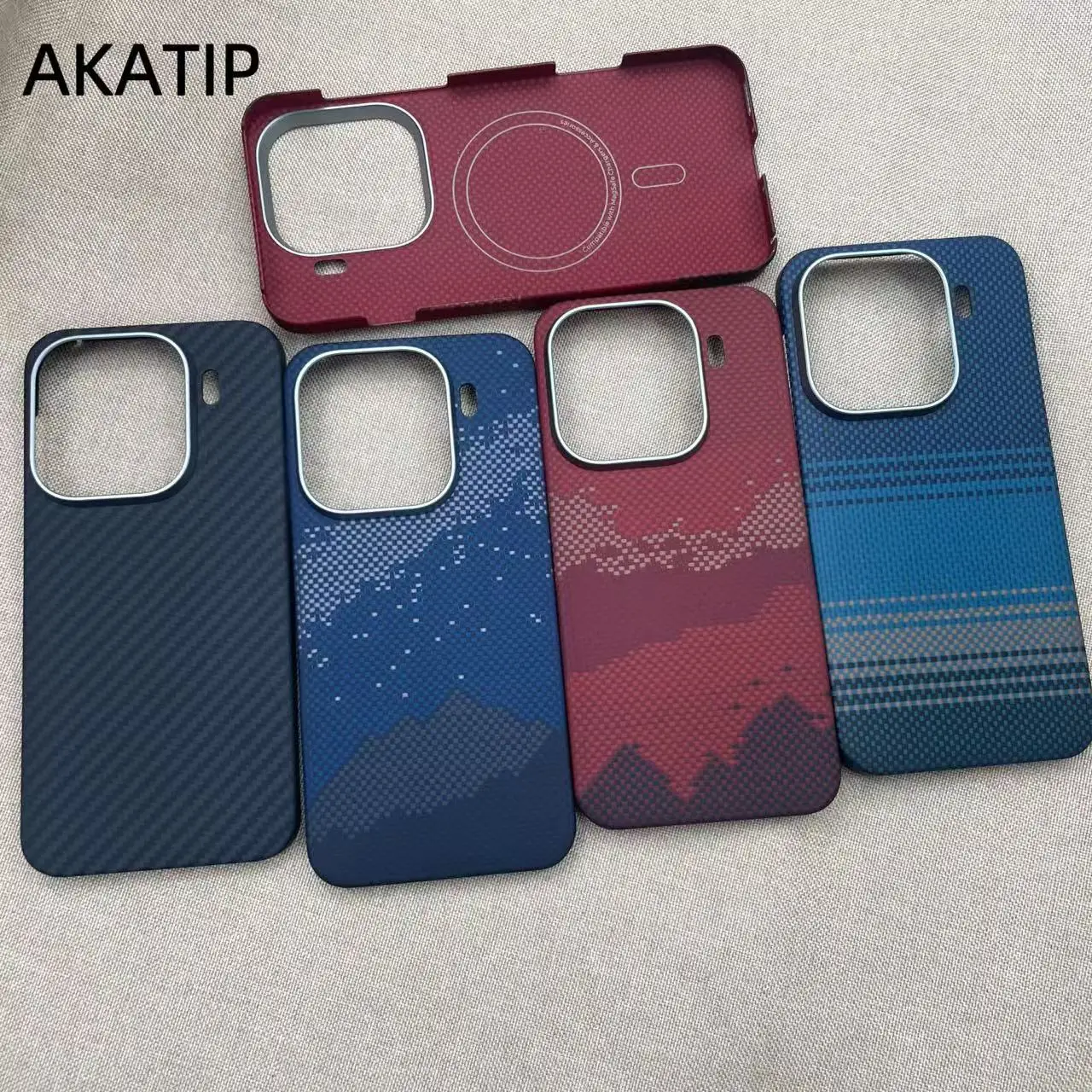 AKATIP For PPOFindX9Pro phone case FindX9 aramid carbon fiber protective cover magnetic business hard ultra-thin heat dissipat