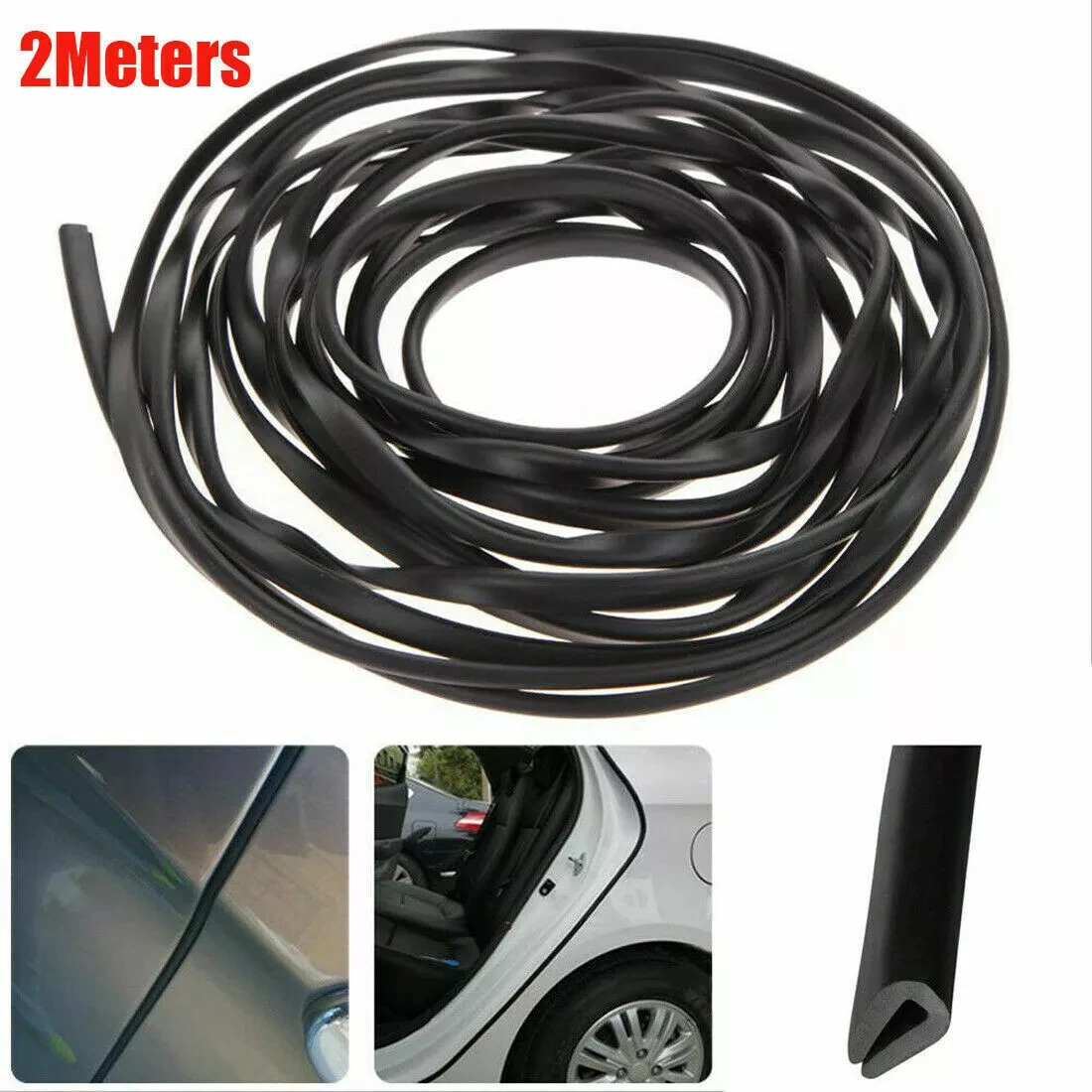 

Car Door Edge Protector Guard U Shape Edge Seal Strip Universal Anti-Scratch Weather Strip Waterproof Soundproof Sealing Strips