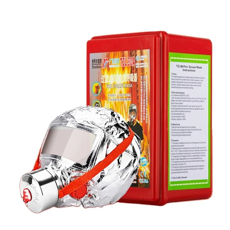 

Firefighting Safety Accessories TZL30A Self Full Face Fire Equipment Escape Mask Guangdong Supplier