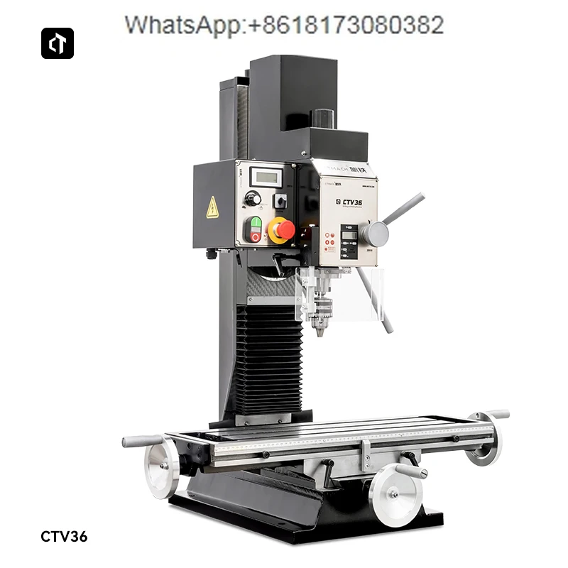 Fresatrice silenziosa per foratura e panca CTV36 a velocità continua per foratura da banco e piccola fresatrice