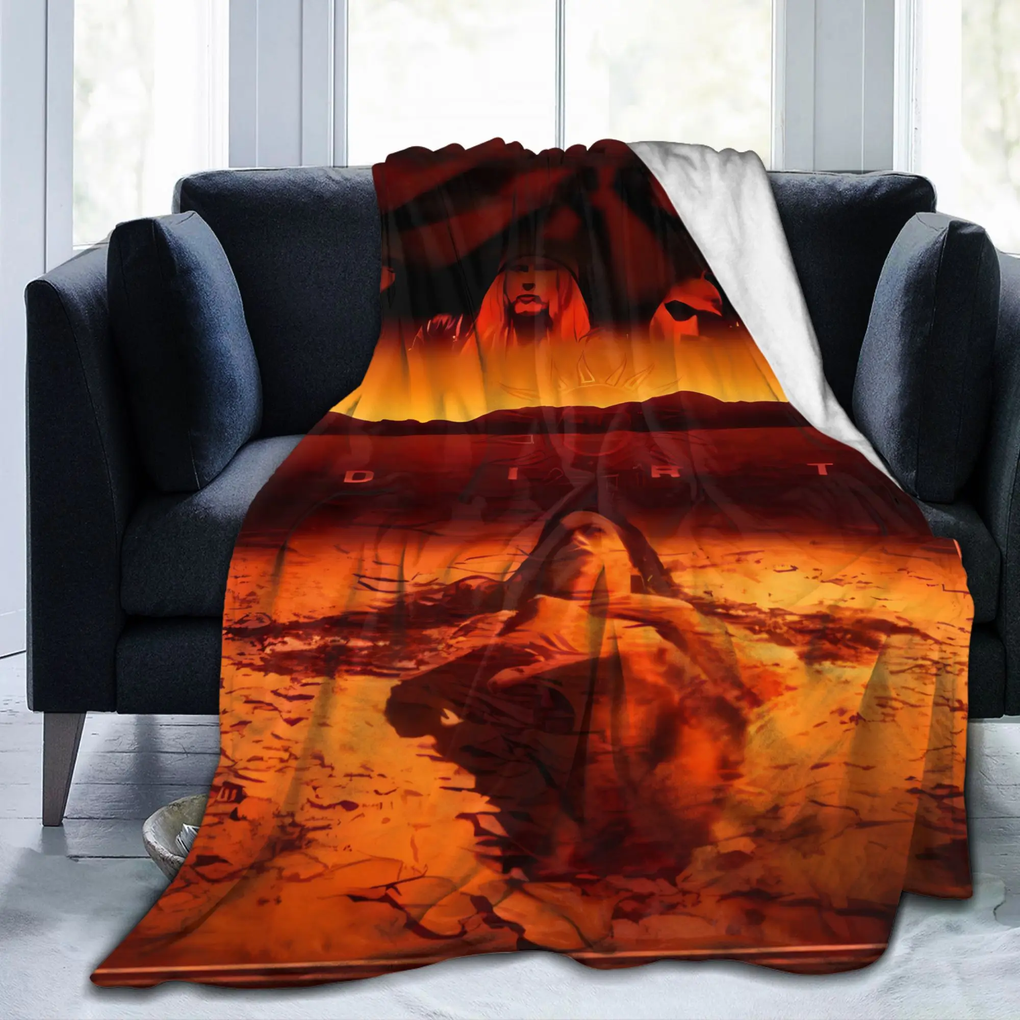 Alice in Chains Blanket  Travel Flannel Throw Blanket For Bedroom Soft Warm Design Quality Bedspread Gift