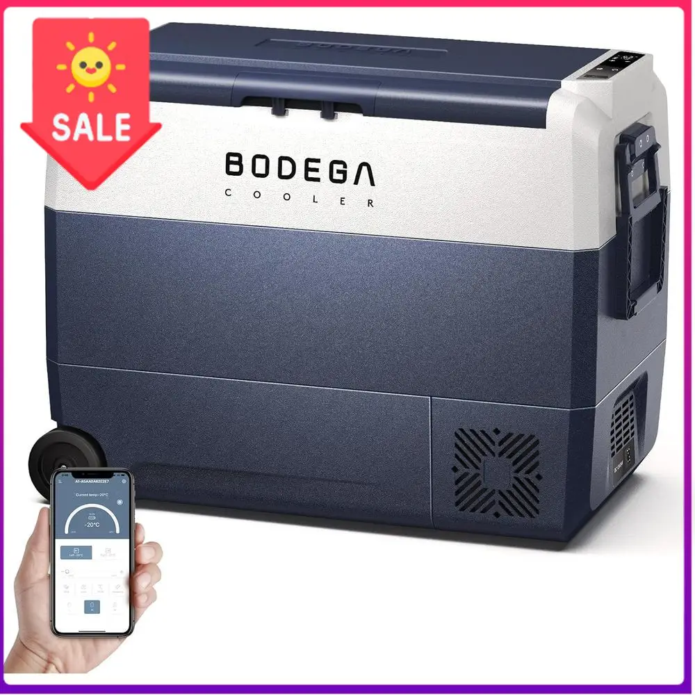 

BestsellerPortable 64-Quart Car Refrigerator with Bluetooth Control, 12/24V DC & 100-240V AC, -4℉ to 68℉ for Travel, Camping, RV