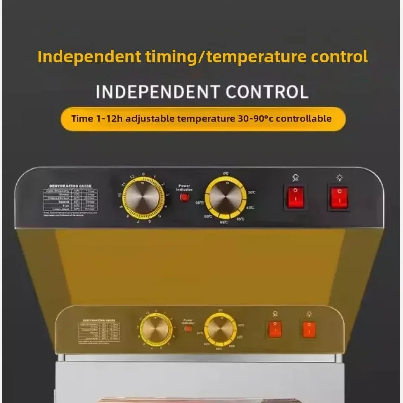 

10 Layer Stainless Steel Food Dehydrator Machine Commercial Household Adjustable Energy-Efficient Drying for Fruits/Meat/Herbs