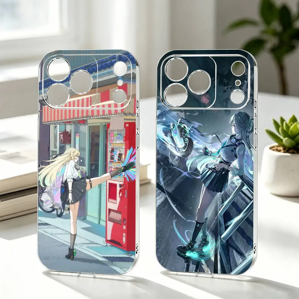 

Lynae Wuthering W-Waves Game Phone Case For iPhone 17 16 15 14 13 12 11 Mini Pro Max Plus Transparent Cover