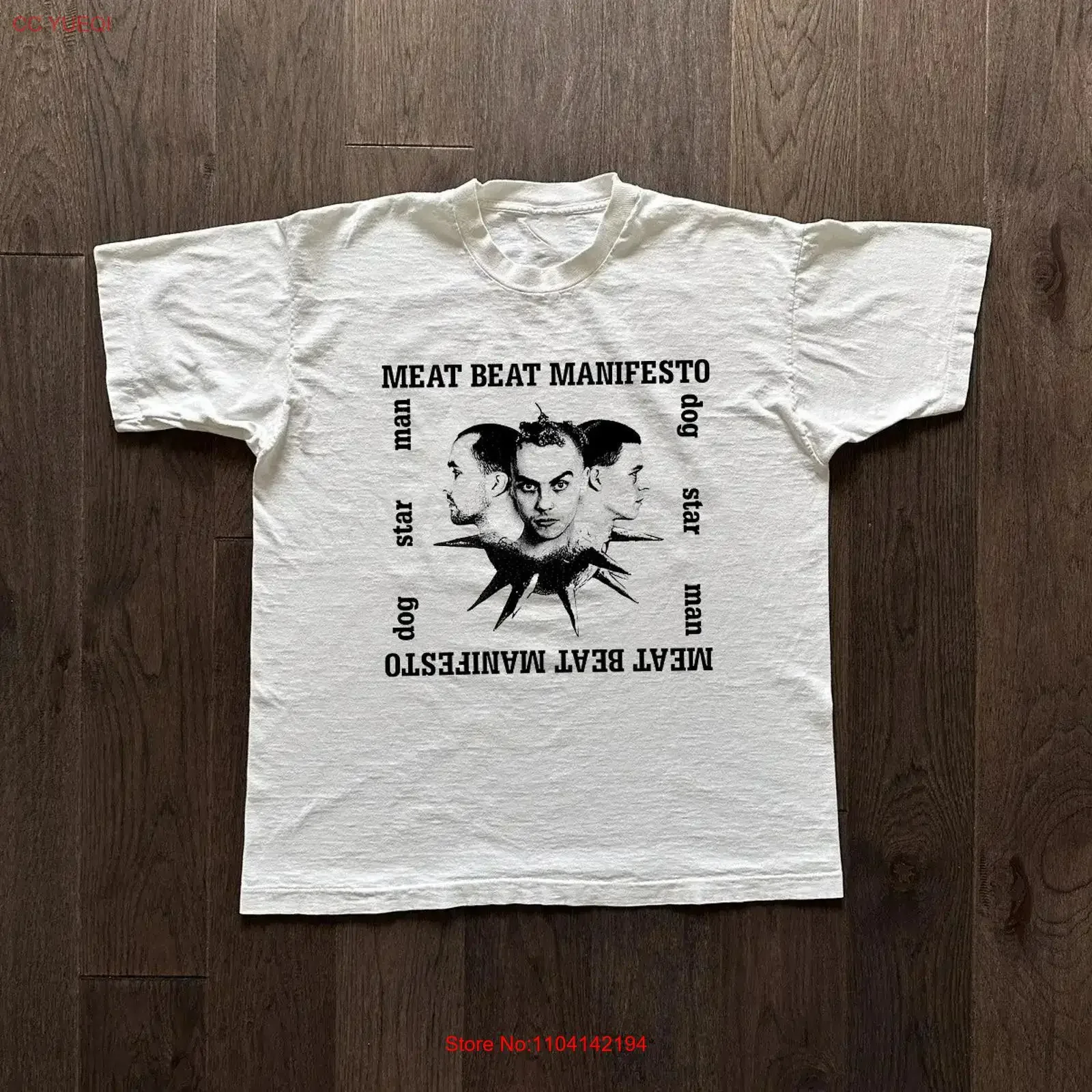 Meat Beat Manifesto Band Dog Star Man T Shirt Full Size S 5XL vintage Washed Casual Soft graphic Slightly streetwear