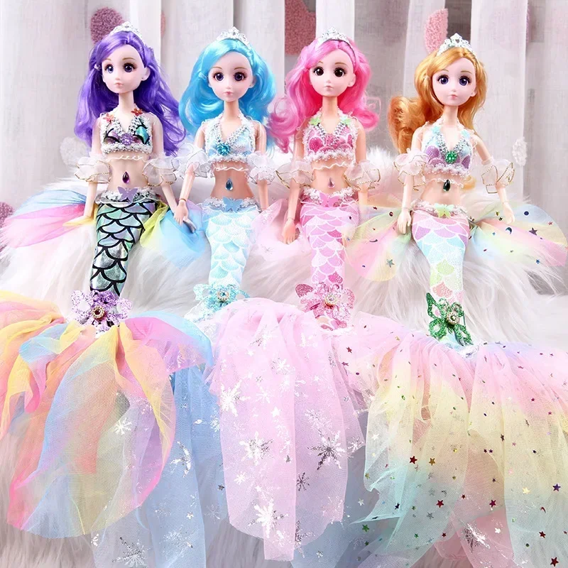 

Adorable Mermaid Princess Doll, Perfect Christmas Gift for Girls, with Hengchao, Fuzzy Hair and Style Toys for Girls