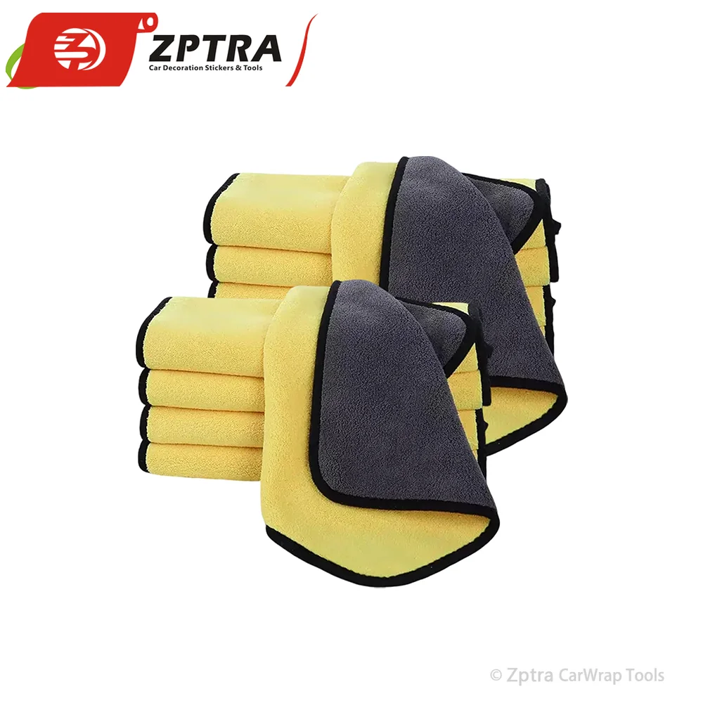 Ultra Absorbent Microfiber Towel for Car Detailing, Dual Sided Wash Cleaning Car Towel Microfiber Cloth