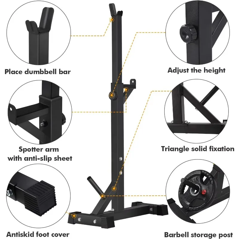 Commercial Unisex Gym Equipment Multi-Function Station Squat Rack for Effective Workouts
