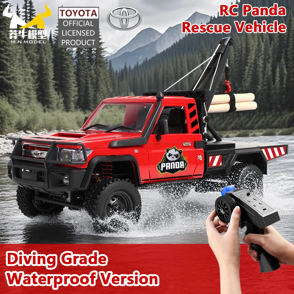 MN نموذج 1/12 4x4 RC الباندا الخوض سيارة الإنقاذ الغوص جميع التضاريس مركبة تسلق شاحنة الهندسة روك الزاحف لعبة للكبار